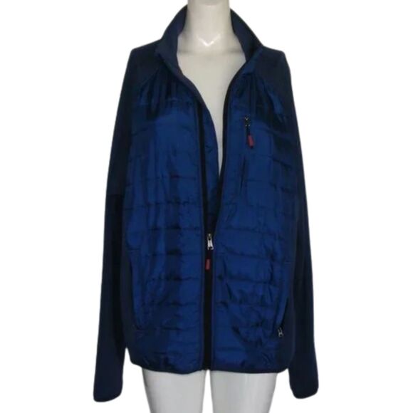 ORVIS Coat, L, Blue, Quilted Body, Zipper front, Pockets, Long sleeve - Picture 10 of 14